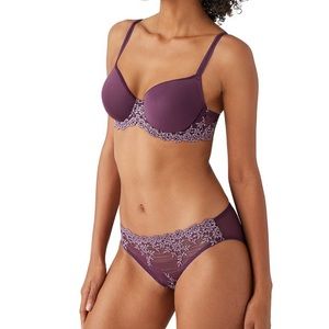 Warcoal Embrace Lace T-Shirt Bra & Matching Panty Set 36DD /Medium